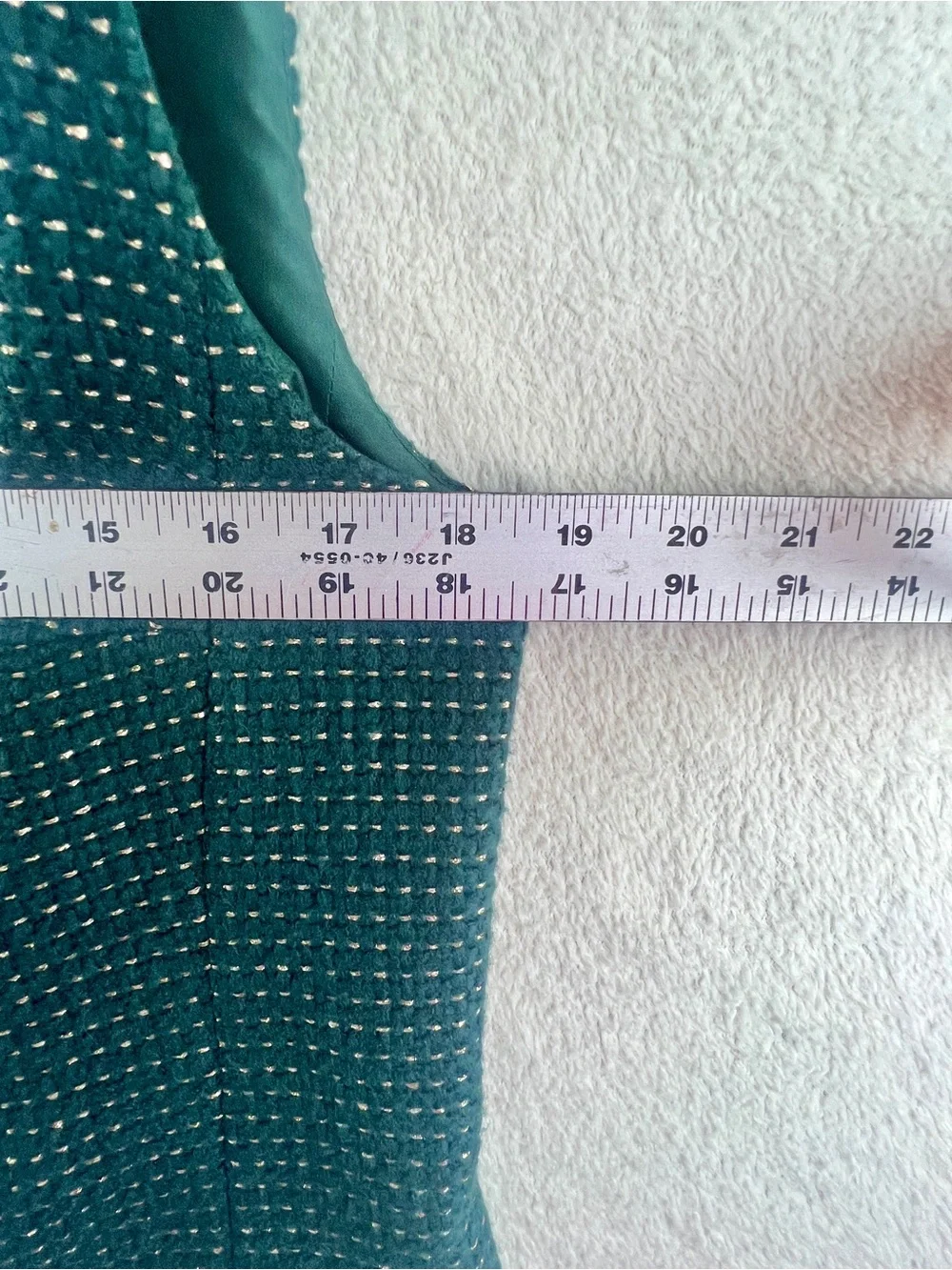 Classic Green Two-Piece Sleeveless Dress with Embellished Neckline